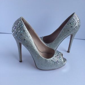 The Blossom Collection Silver embellished Shoes